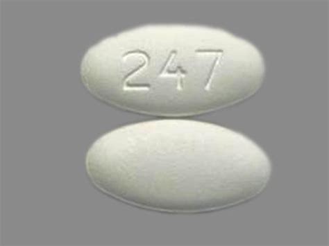 247 Pill White Oval 15mm - Pill Identifier