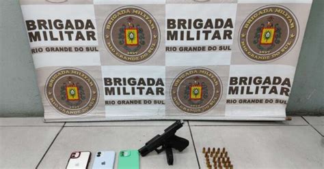 Homem Preso Pela Brigada Militar Pistola E Celular Roubado Ap S