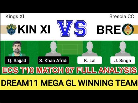 Kin Xi Vs Bre Dream Team Ecs T Brescia Full Stats Match