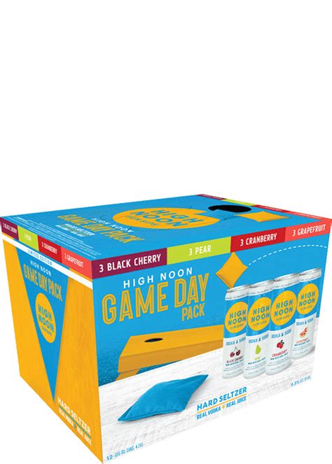 High Noon Hard Seltzer Vodka Game Day Variety Total Wine More