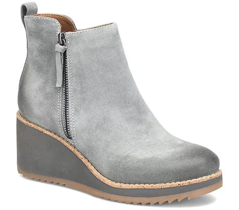 Sofft Water Resistant Suede Wedge Bootie Emeline