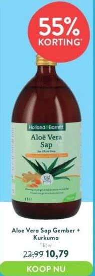 Aloe Vera Sap Gember Kurkuma Aanbieding Bij Holland Barrett