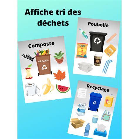 Affiche tri des déchets