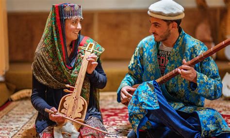 Students Enjoy Playing Various Musical Instruments Paksitan Folk