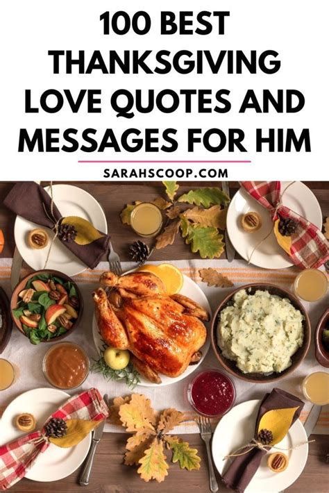 100 Best Thanksgiving Love Quotes and Messages for Him | Sarah Scoop