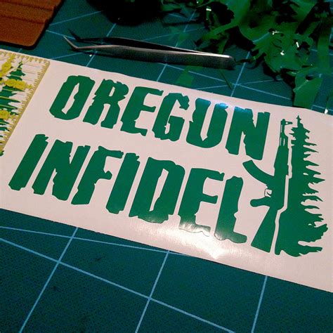 Oregun Infidel AK 47 Tree Decal OR2A Swag Shop