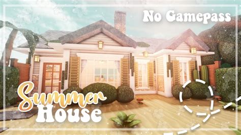 Roblox Bloxburg No Gamepass Summer House Minami Oroi Youtube