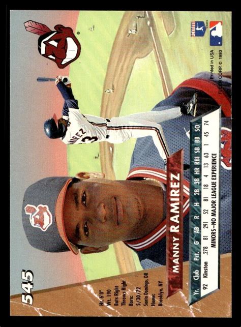 Manny Ramirez Ultra Cleveland Indians Ebay