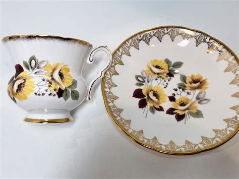 Royal Stafford Teacup And Saucer English Bone China Cups Etsy