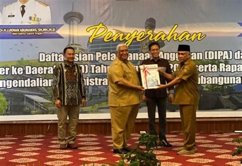 KSK Terima DIPA TKD TA 2023 Dari Gubernur Sultra Ali Mazi SH Suara