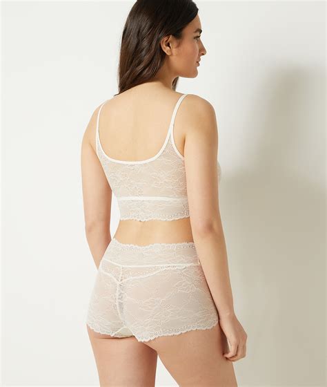 Shorty Boy Leg En Dentelle Extensible Et Co Responsable Lace