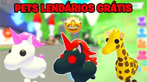 GANHEI PETS LENDÁRIOS GRÁTIS ESSE CÓDIGO NO ADOPT ME ROBLOX YouTube