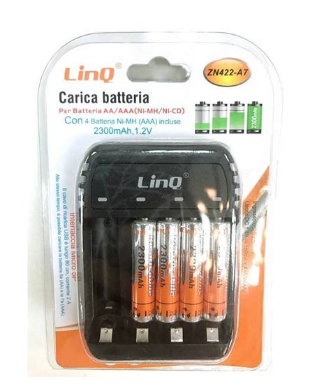 Carica Batterie Pile Stilo Ministilo Aa Aaa Pile Ministilo Mah