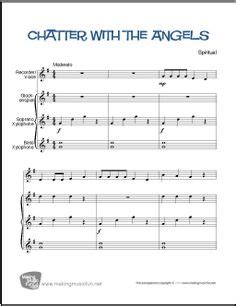 Print Chatter With The Angels Premium Orff Arrangement On