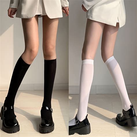 2 Pairs Compression Sport Knee High Socks Comfy Jk Style Sports Calf