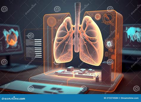 Futuristic Image of a Medical Device for the Study of Human Health ...