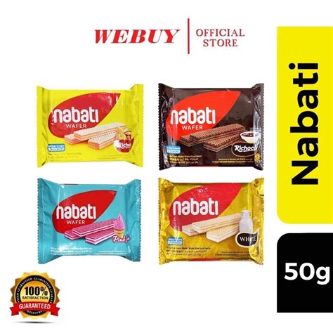 Nabati Wafer Biscult 50g Richeeserichocowhitepink Lava Shopee