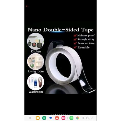 Jual Nano Double Tape Isolasi Bening Ajaib Double Tape Shopee Indonesia