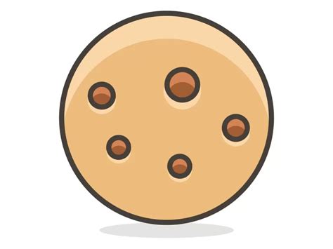 Cookie Emoji Icon PNG vector in SVG, PDF, AI, CDR format