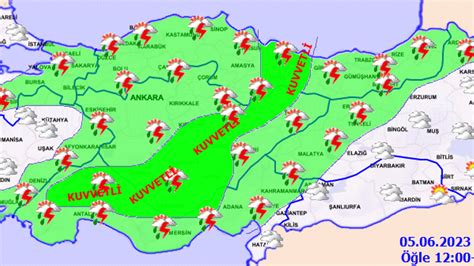 Meteoroloji den haftanın ilk günü için kuvvetli yağış uyarısı MGM 5