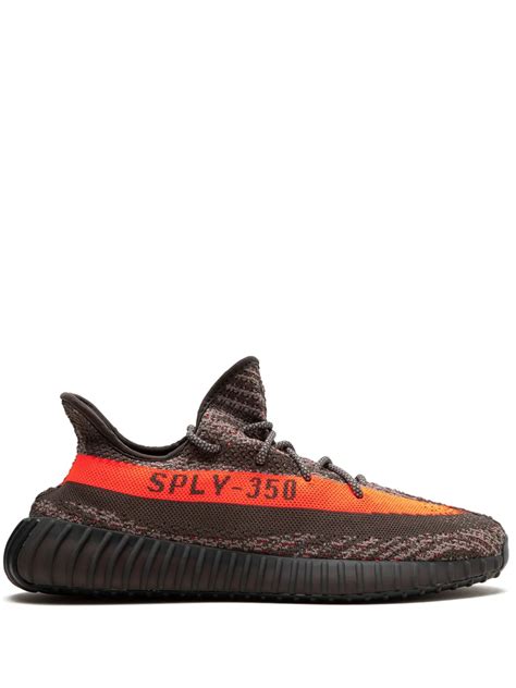 Adidas Originals Yeezy 350 Carbon Beluga Sneakers In Brown Modesens