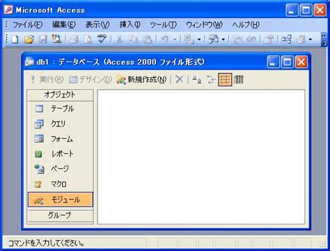 Access VBA 入門講座 モジュールの作成と実行