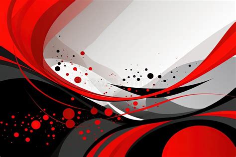 Design Of Abstract Vector Background Using Red Silver And Black Color
