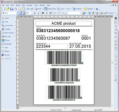 Barcode Labels Sap S4hana