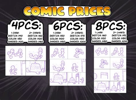 Comic Commission Prices By Ernestogp On Deviantart