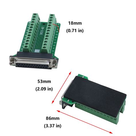 GetUSCart Antrader 2PCS DB25 Breakout Connector D Sub 25 Pin Female