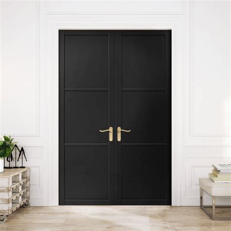 Internal Black Primed Industrial P Pair Door Leader Trade