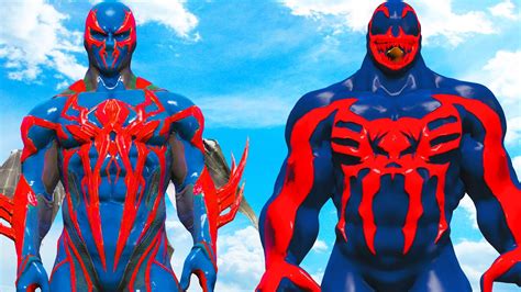 Spiderman 2099 Vs Venom 2099 Epic Battle Youtube