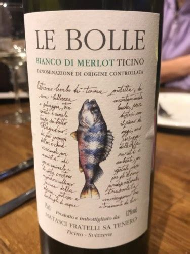 Matasci Le Bolle Bianco Di Merlot Vivino US