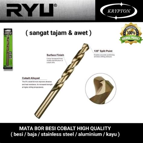 Jual Ryu By Tekiro Mata Bor Besi Cobalt High Quality 6 13mm Besi