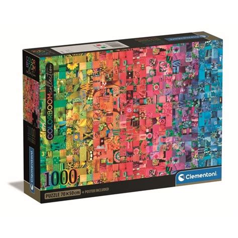 Puzzle Pi Ces Compact Colorboom Collage Clementoni King Jouet