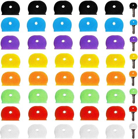 Pack Key Caps Covers Tags Set Plastic Key Color Identifiers Labels