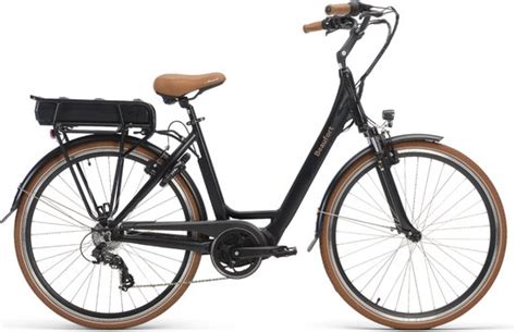 Elektrische Damesfiets Birgit 49 Cm Middenmotor 7 Sp Carbon Black