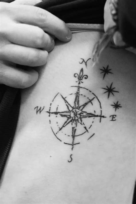 39 Awesome Compass Tattoo Design Ideas