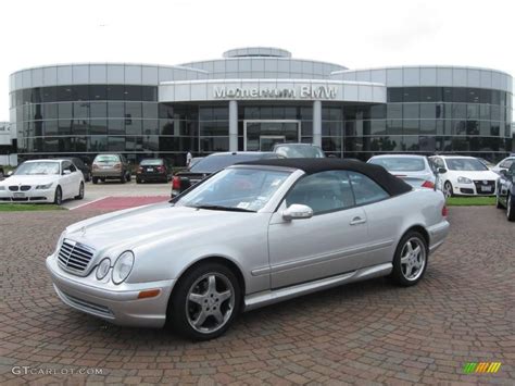 Brilliant Silver Metallic Mercedes Benz Clk Cabriolet