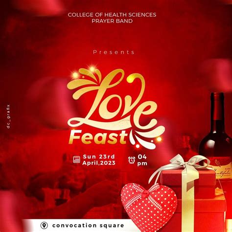 Love Feast Flyer Design Ropa De Moda