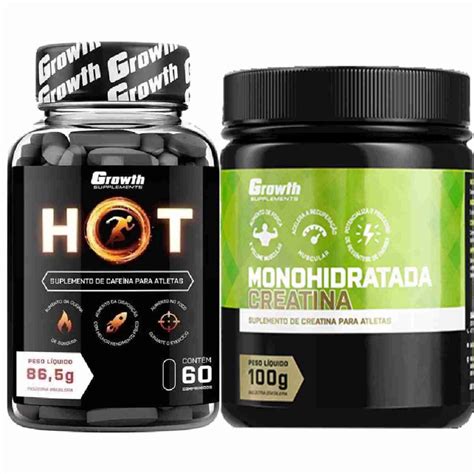Creatina G Monohidratada Hot Termog Nico Caps Growth Em Promo O Na Americanas