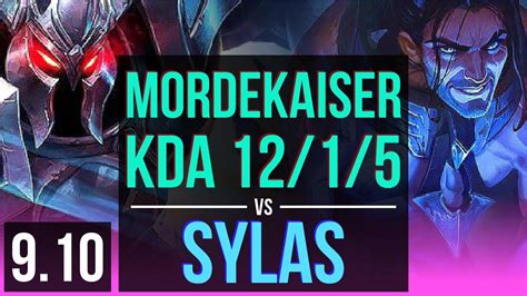 MORDEKAISER Vs SYLAS MID KDA 12 1 5 3 Early Solo Kills Legendary