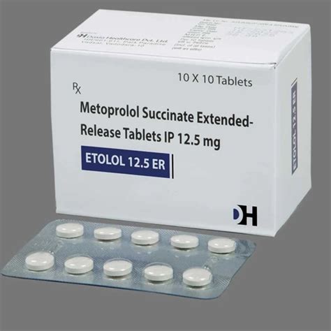 Mg Metoprolol Succinate Extended Release Tablets At Rs Box