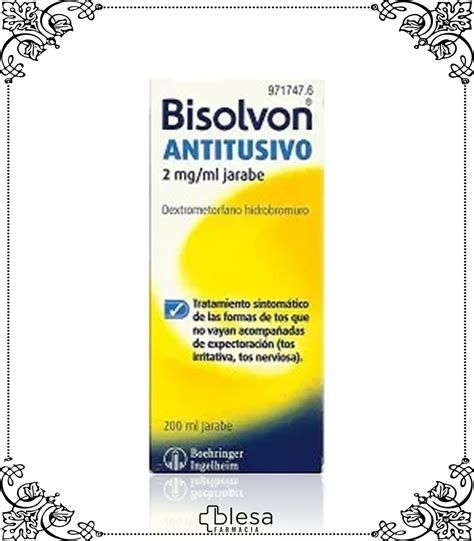 Opella Healthcare Bisolvon Antitusivo Jarabe Ml Blesa Farmacia