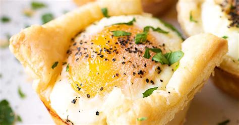 Savory Egg Cups Made With Flakey Puff Pastry Crunchy Bacon And A