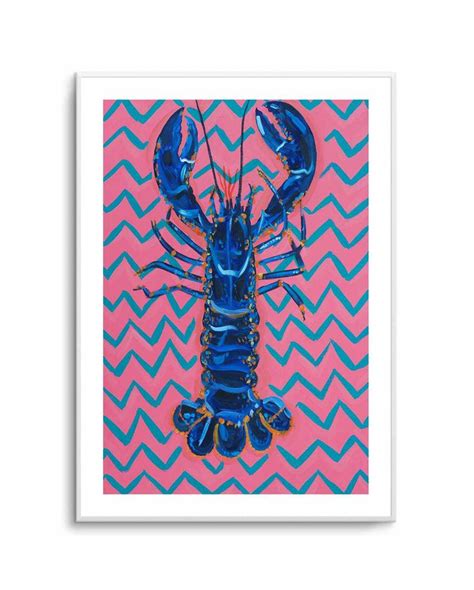 Lobster Langoustines Pop Art 2 By Alice Straker Art Print Australia Art Print Pop Art