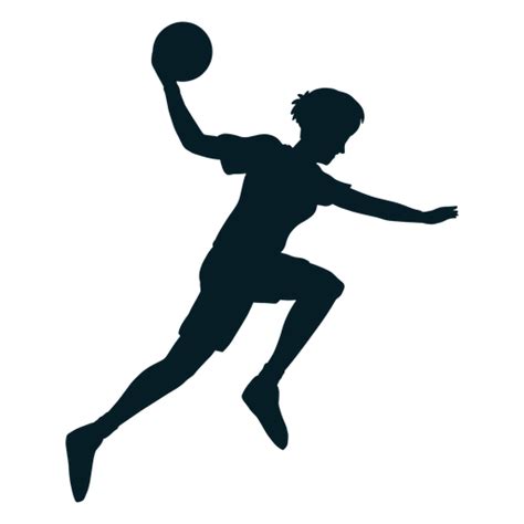 Dise O Png Y Svg De Salto Balonmano Jugador Hombre Silueta Para Camisetas