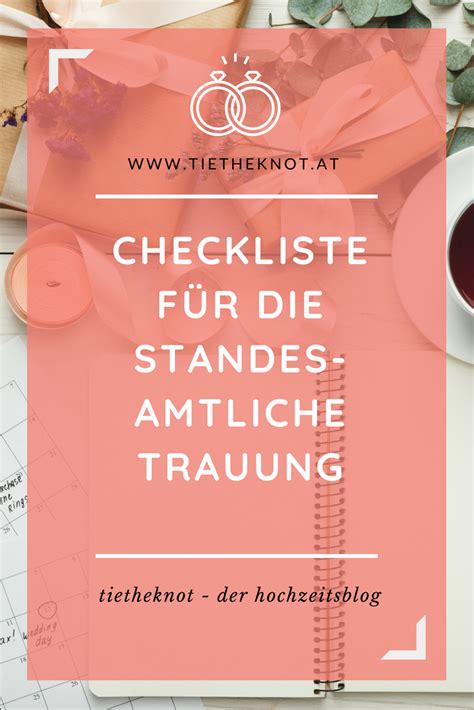 Formalitaeten Nach Der Hochzeit Checkliste