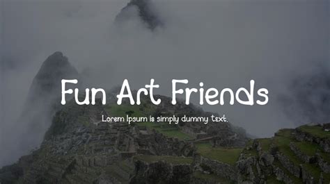 Fun Art Friends Font : Download Free for Desktop & Webfont