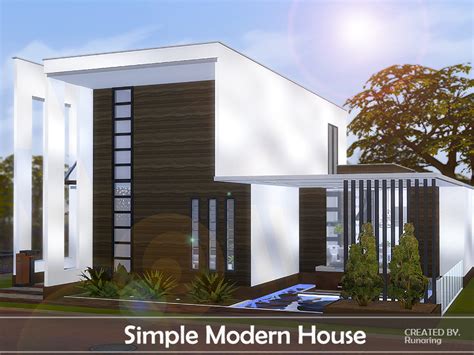 The Sims Resource Simple Modern House